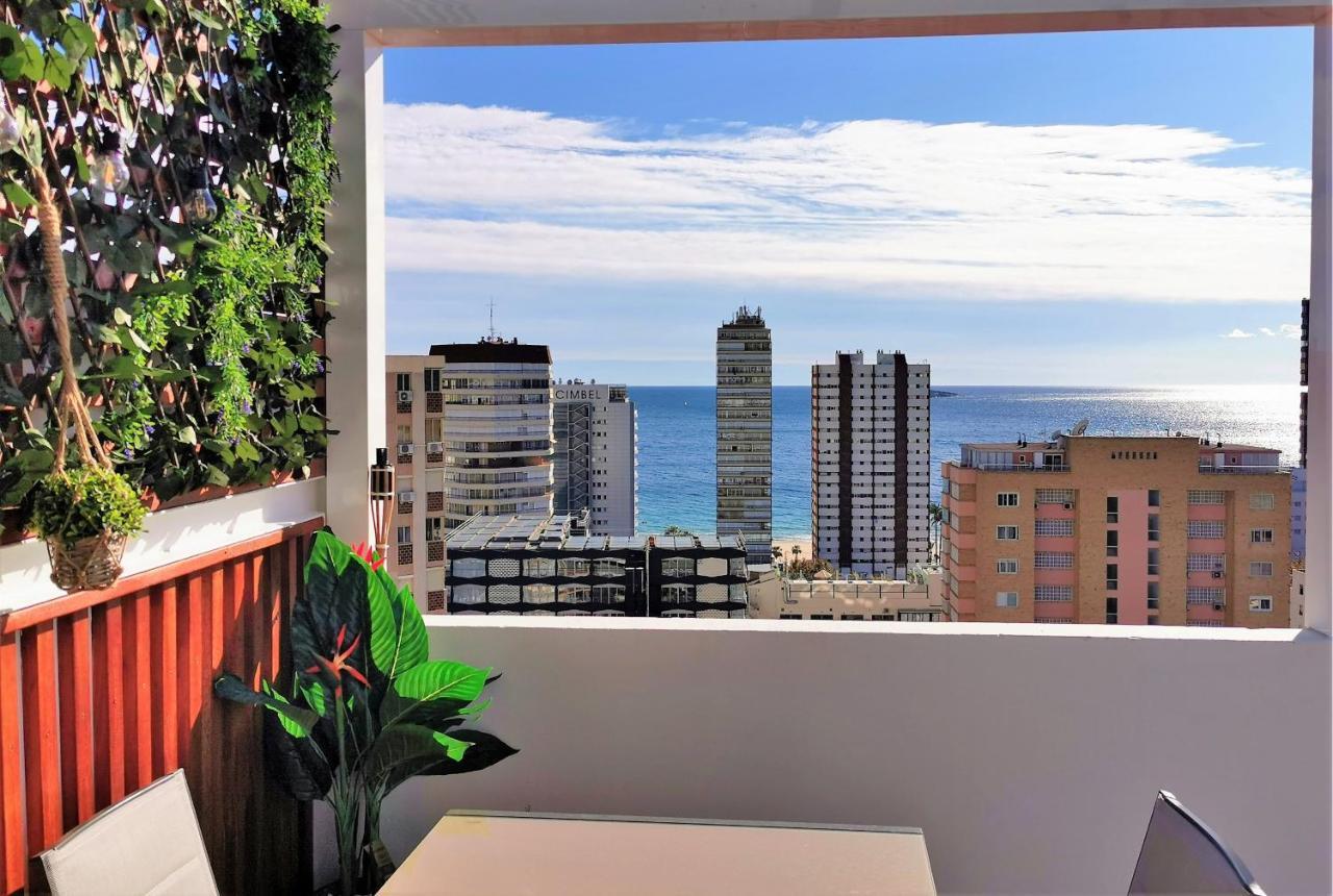 Penthouse Cervantes Sea View Benidorm Bagian luar foto