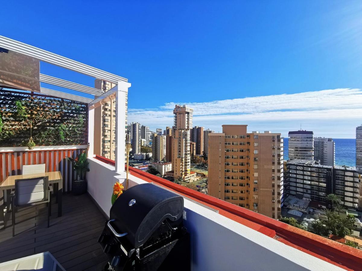 Penthouse Cervantes Sea View Benidorm Bagian luar foto