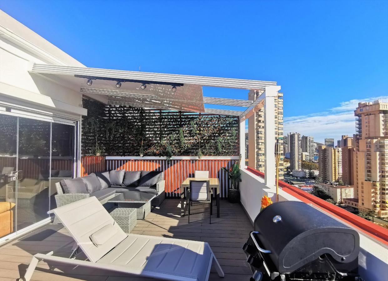 Penthouse Cervantes Sea View Benidorm Bagian luar foto