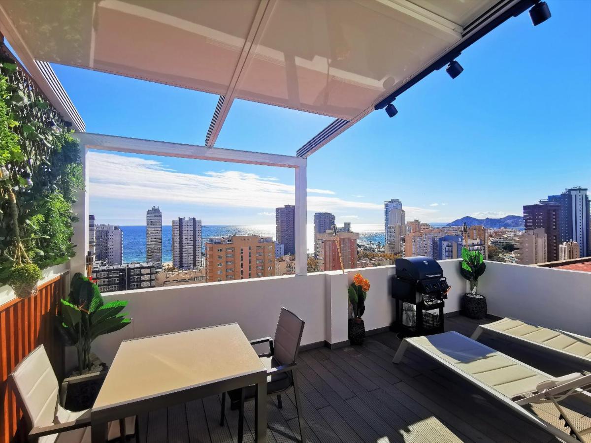 Penthouse Cervantes Sea View Benidorm Bagian luar foto