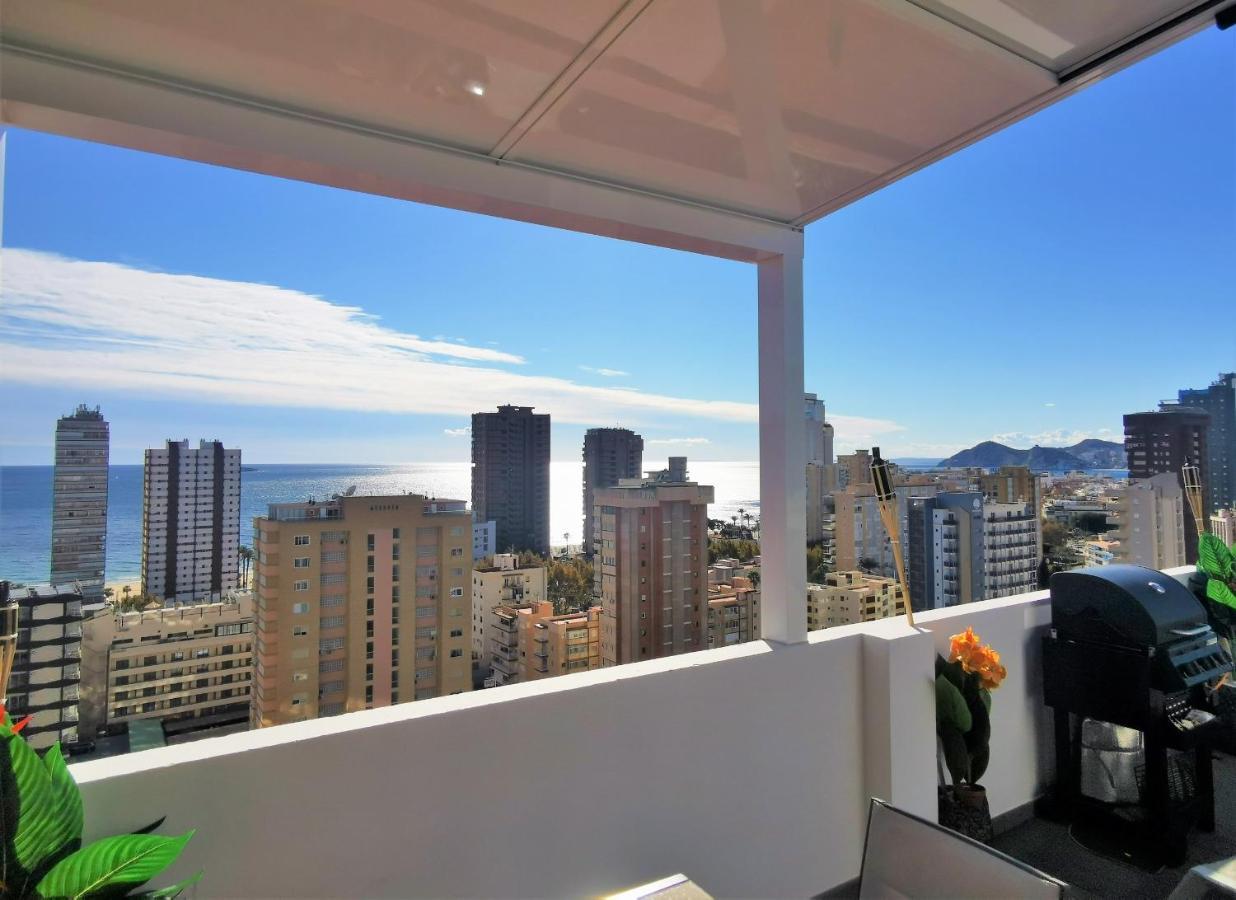 Penthouse Cervantes Sea View Benidorm Bagian luar foto